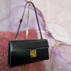 ❌SOLD❌ Salvatore Ferragamo Gancini Lock Flap Leather Shoulder Bag